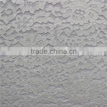 Cotton nylon swiss guipure lace composite with 3d air mesh fabric for winter cloth/apparel