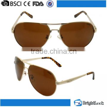 2015 new style high quality CE&FDA certificate factory, UV400 protect outdoor polarized lense metal sunglasses