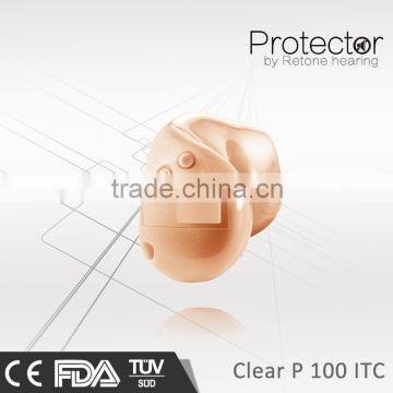 CE&FDA digital ITC hearing aid protector;Active hearing protection;