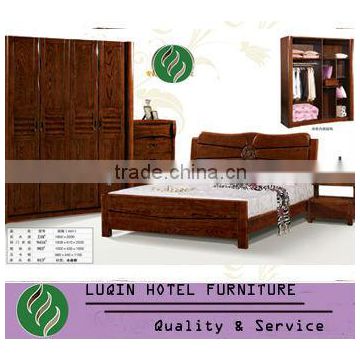 Competitive price wooden home use bedroom furniture set (LQ218#)