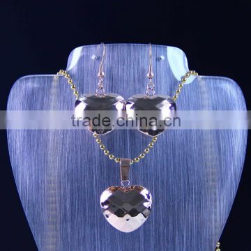 hollow heart jewelry sets factory price first class quality