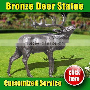 High Quality White Deer Wall Sculpture for Christmas Decoration