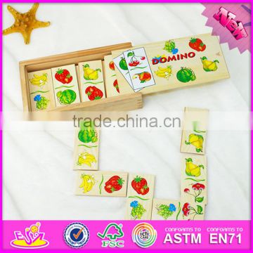 2016 New and popular children wooden cartoon domino W15A064