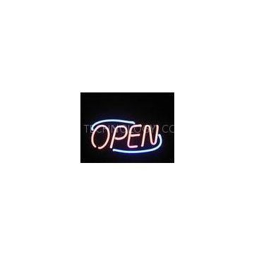 High Brightness Pink / White Led Neon Light Open Sign With CE / UL