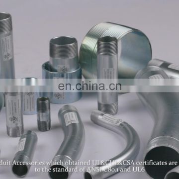 electrical galvanized carbon steel pipe nipples list manufacturer