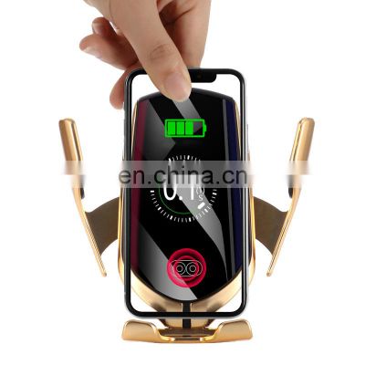 Phone Holder 10W Car Wireless Charger Charging Qi  For Iphone For Samsung 2020 New  Product Factory Wholesale  R1 Car Charger