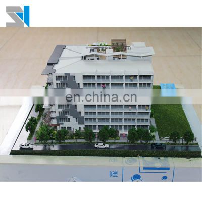 Apartment Building Model with Commercial Complex