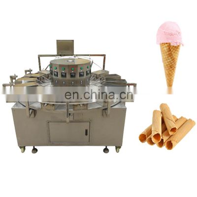factory supply semi automatic Commercial ice cream rolled sugar cone baking machine