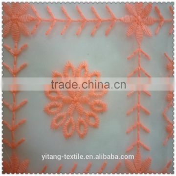 fluorescence color embroidered fabric