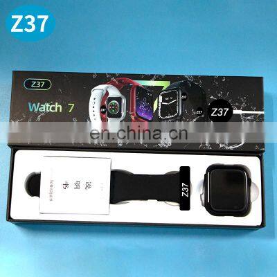 2022 Hot Watch 7 Iwo Z37 Smartwatch Bt Call Hd Screen Sport Bracelet Series 7 Fitness Tracker Z37 Smart Watch