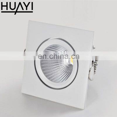 HUAYI Hot Popular Design Modern Style Aluminum White Color 9watt Indoor Hotel Show Room Led Spot Lamp