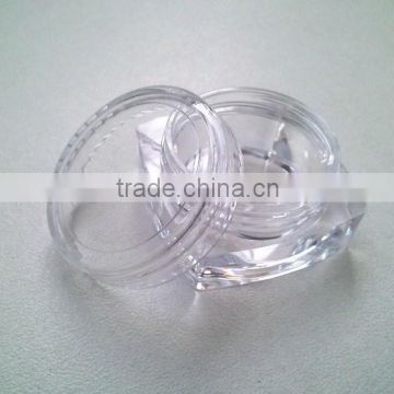 5G classic transparent clear square powder jar package