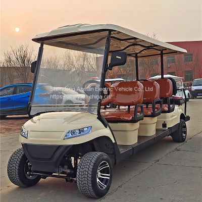 electric golf cart, multi-function folding seat golf cart, 8 seats