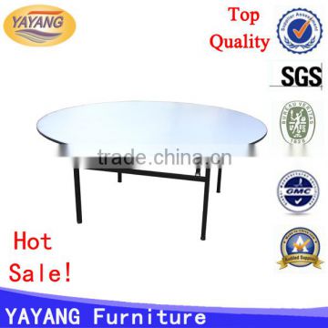 Popular high quality heavy-duty available sizes wedding round folding banquet table wholesale