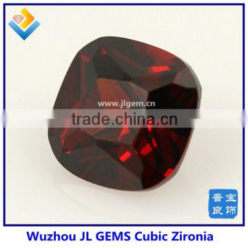 Fancy Cut Synthetic Garnet Square Cubic Zirconia gems and price of a garnet stone