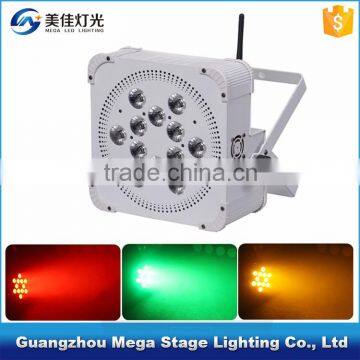 Wedding party event wireless battery 12x18w rgbaw uv led par light indoor