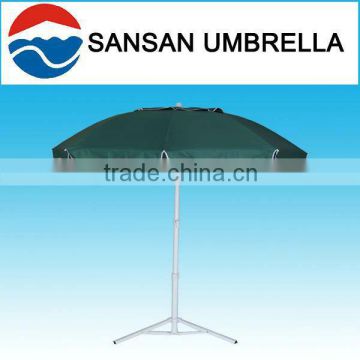 180CM green wholesale polyester fabric windproof beach umbrella
