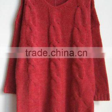 ladies' hot sell knitted sweaters