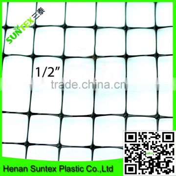 Supply 2016 100% virgin pe extruded knotless with UV stabilized polypropylene 1/2"square mesh bird netting