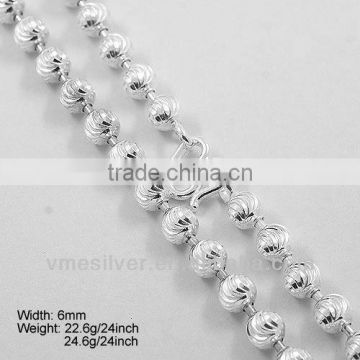 [DSC06173] 925 Silver Machine-made Chains, D/C Ball Chains
