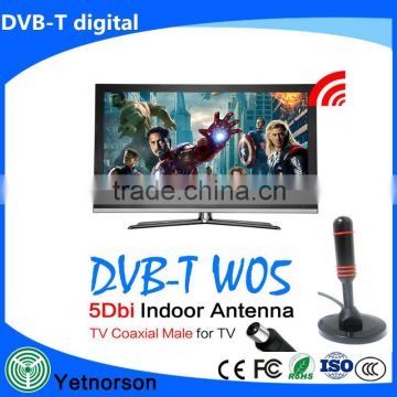 indoor tv antenna high gain active uhf tv antenna digital tv antenna with IEC/F connector