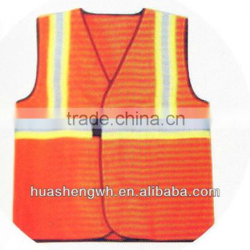 safety vest with reflective tape/sleeveless work wear