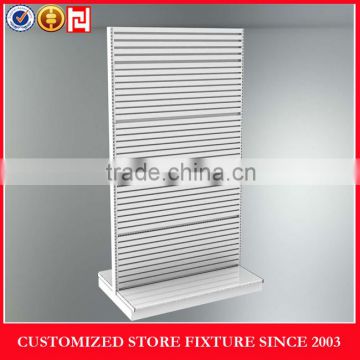 Factory wholesale slat wall supermarket display stand