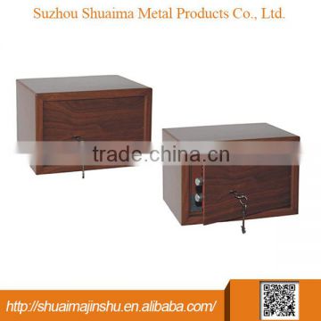 china supplier safe box with wooden smart safe box