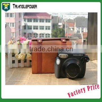 Fashion Korean Style Brown Leather Case Bag Cover For Fujifilm Instax210 Instax200