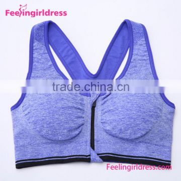 Wholesale Cheap Zipper Fitness Sports Women Yoga Sports Bra