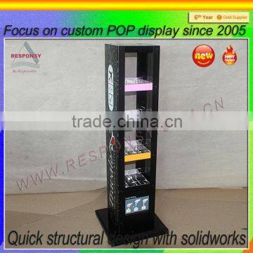 POP/POS Eyelash Display Stand With Good Quality Metal and wood material