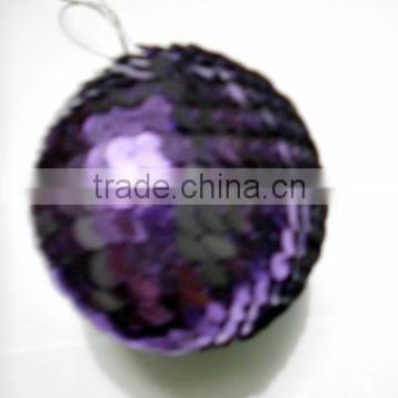 Ball with Glittery Circles X-Mas Hanging,Ornament & Decoration for Christmas Tree