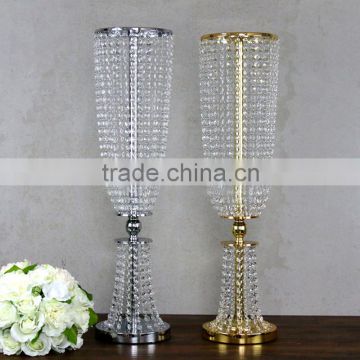 2016 gold color flower stand / wedding flower stand /antique flower stand for wedding decoration