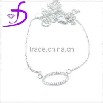 925 sterling silver women fashion necklace with charm