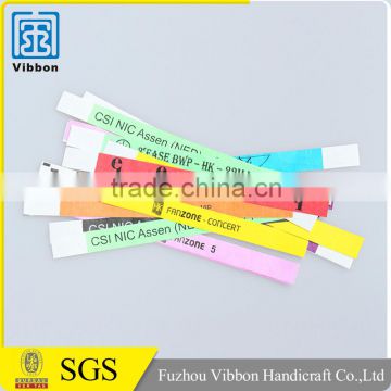 Widely use Quality-assured custom printed tyvek wristbands