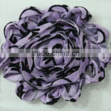 big flower fold over elastic headband handmade hair accessories