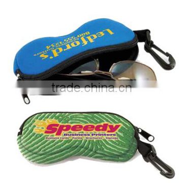 Custom logo print eyeglass case sunglasses pouch glasses bag