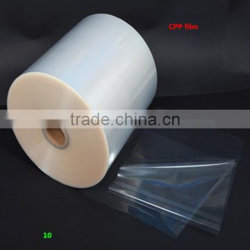 new discount!! casting Polypropylene film/CPP WRAPPING film for food grade/ CPP transparent film