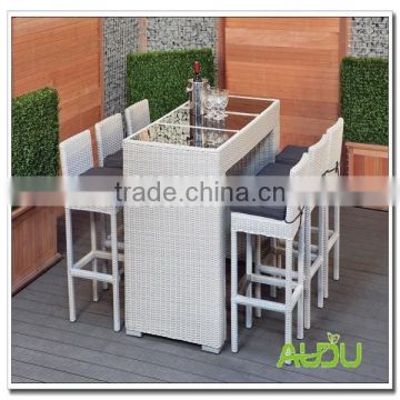 Audu Reception Bar Furniture,White Rattan Reception Bar Furniture