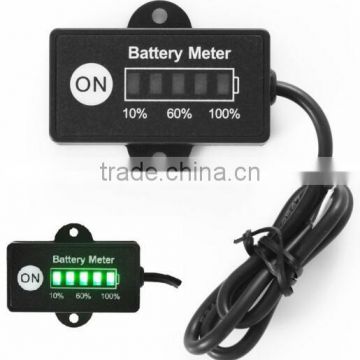 12v rectangular battery indicator meter