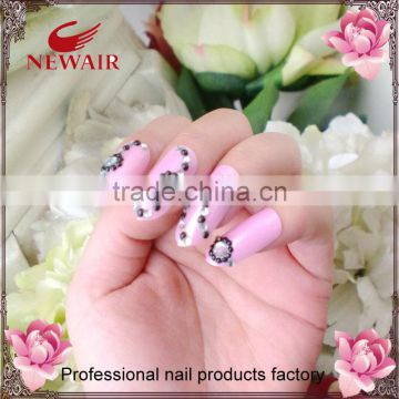 wholesale red diamond gold line series fashion nail tips