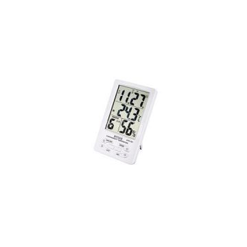BYXAS Digital Thermo-Humidity Meter with clock, calendar, alarm HTA-101