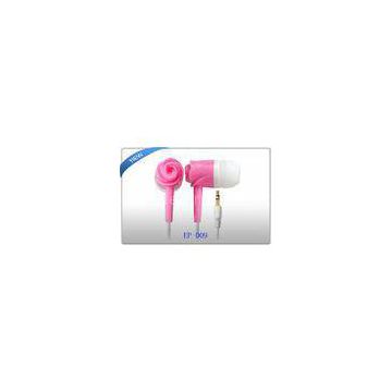 Classical design Pink Sporty In Ear Earphones for Smart phone , 20Hz - 20KHz