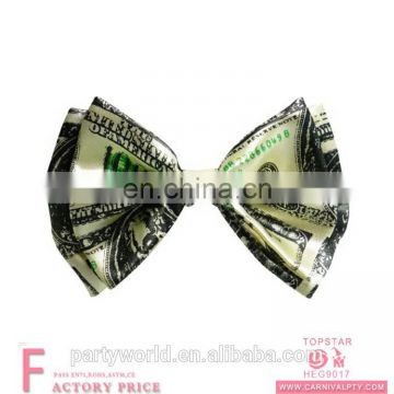 2017 new Classic money bow tie $100 Dollar Bill Ivory Polyester for Mens Tuxedo