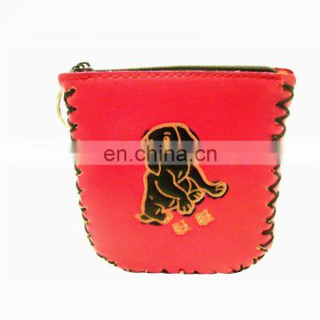 genuine leather coin purse pocket squeeze coin purse MCP-0015