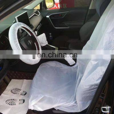 Disposable Car Seat Cover  Clear Transparent Waterproof Plastic Film Car Seats Cover