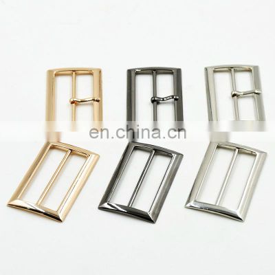 Adjustable Slider tri glide with pin 30mm/50mm nickel metal zinc alloy square buckle