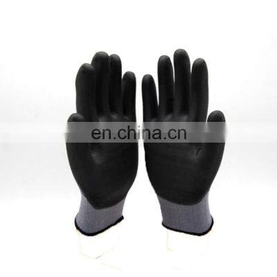 HY 15 Gauge Customized Assembly Nitrile Gloves Nitrile NBR Work Gloves for Hand Protection