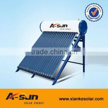 China non pressurized vacuum tube solar water heater SUS304 outer tank