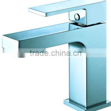 NICOR 3524 Fashion Design Square Deck Mounted Polished Chrome Cold Water Bathroom Basin Tap with SCC cartridge